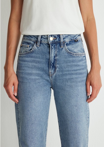 Victoria Mavi Premium Puslu Açık Mavi Jean Pantolon 101072-88212