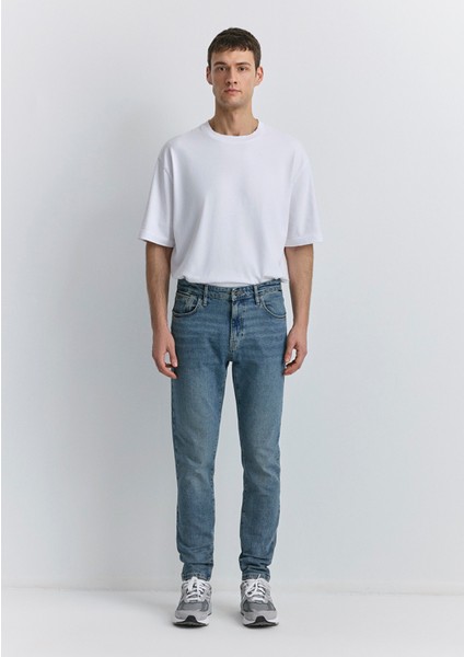 Milan Mavi Black Puslu Mavi-Gri Jean Pantolon 0081089344