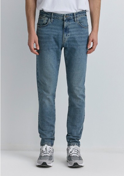 Milan Mavi Black Puslu Mavi-Gri Jean Pantolon 0081089344