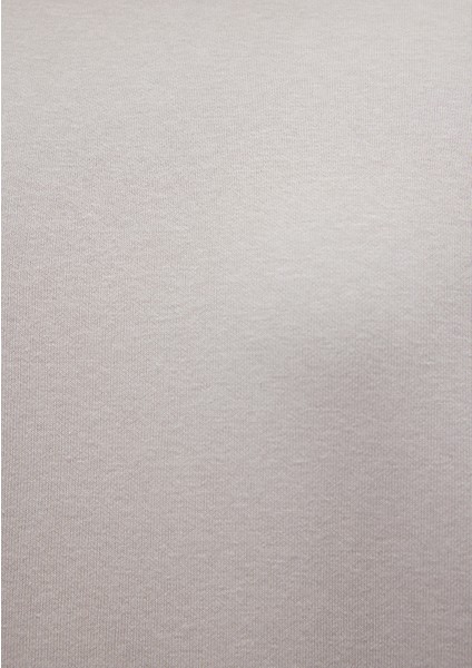 Bisiklet Yaka Gri Basic Sweatshirt 0S10276-81582