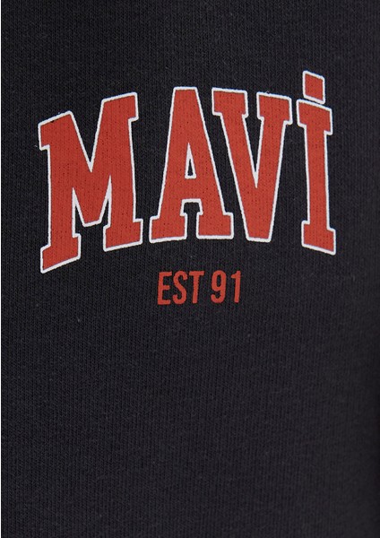 Mavi Logo Baskılı Antrasit Eşofman Altı 1010757-80106