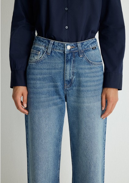 Malibu Real Blue Vintage Indigo Mavisi Jean Pantolon 1010152-87779