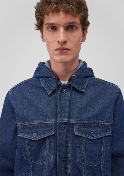 Eddie Kolej Koyu Mavi Denim Jean Ceket 0110411-88556