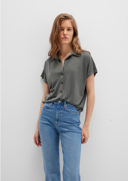 Lux Touch TENCEL TM Yeşil Modal Gömlek 168081-71553