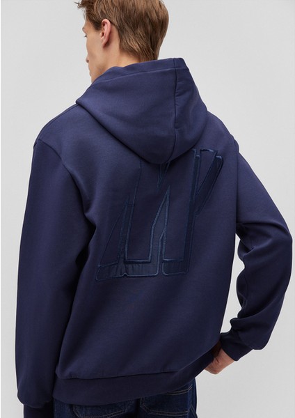 Kapüşonlu Lacivert Sweatshirt 0S10288-84371