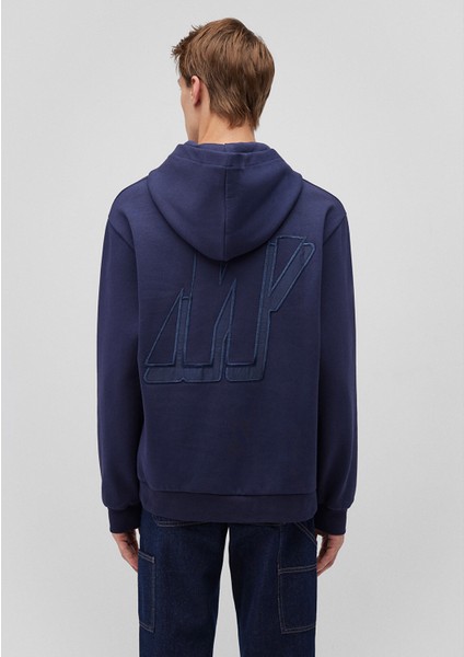 Kapüşonlu Lacivert Sweatshirt 0S10288-84371