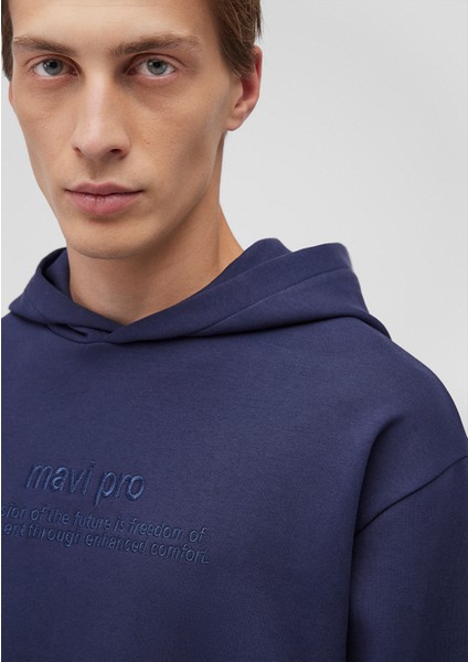 Kapüşonlu Lacivert Sweatshirt 0S10288-84371