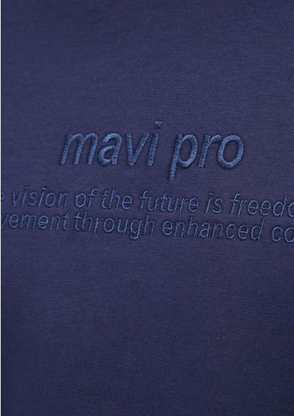 Kapüşonlu Lacivert Sweatshirt 0S10288-84371