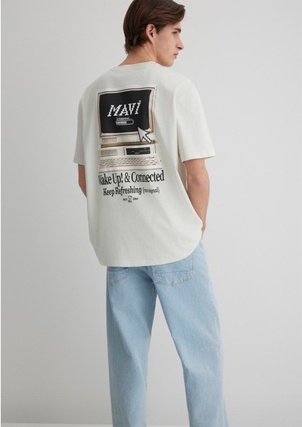 Baskılı Gri Tişört 0612572-70142