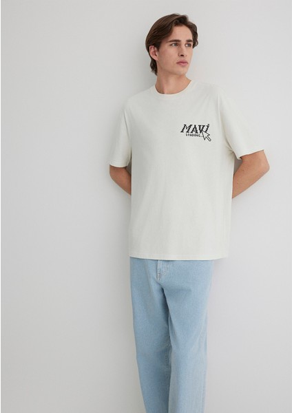 Baskılı Gri Tişört 0612572-70142