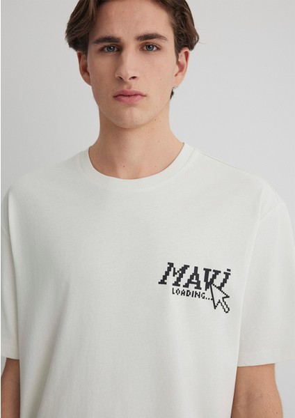 Baskılı Gri Tişört 0612572-70142