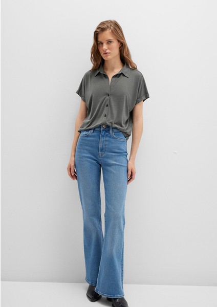 Lux Touch TENCEL TM Yeşil Modal Gömlek 168081-71553