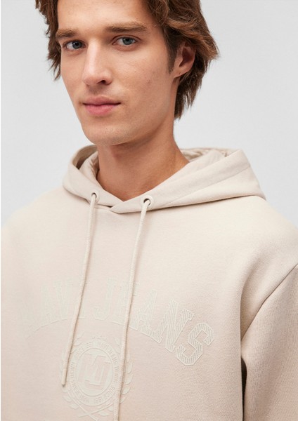 Kapüşonlu Bej Sweatshirt 0S10201-70144