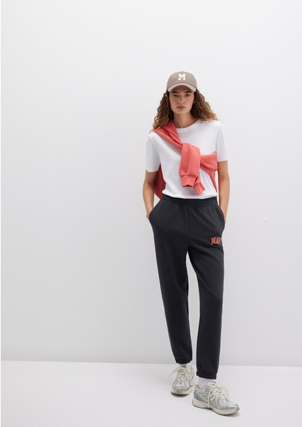 Mavi Logo Baskılı Antrasit Eşofman Altı 1010757-80106