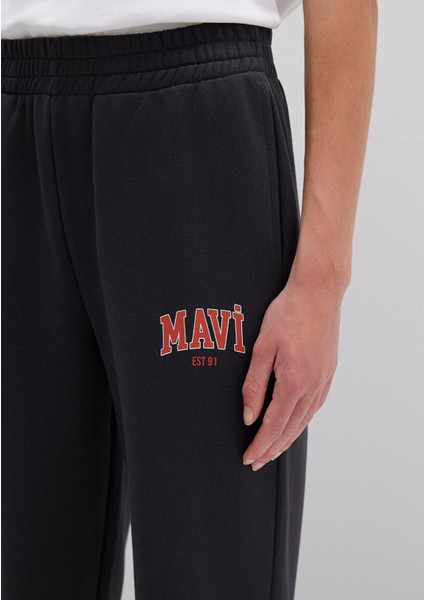 Mavi Logo Baskılı Antrasit Eşofman Altı 1010757-80106