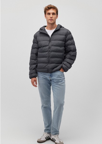 Su İtici Primaloft Lacivert Şişme Mont 0110295-80776