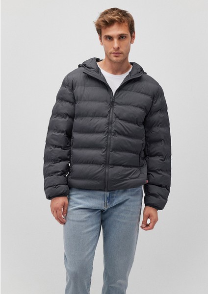 Su İtici Primaloft Lacivert Şişme Mont 0110295-80776