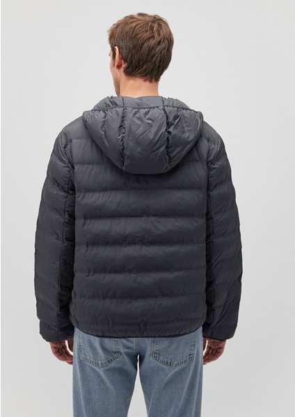 Su İtici Primaloft Lacivert Şişme Mont 0110295-80776