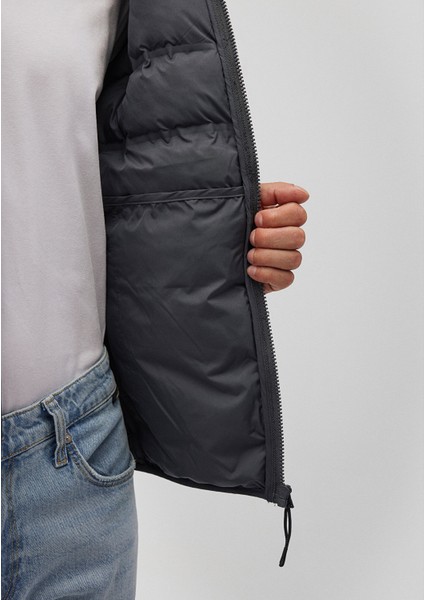 Su İtici Primaloft Lacivert Şişme Mont 0110295-80776