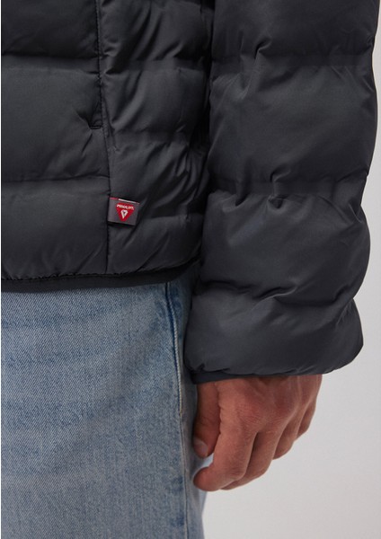 Su İtici Primaloft Lacivert Şişme Mont 0110295-80776