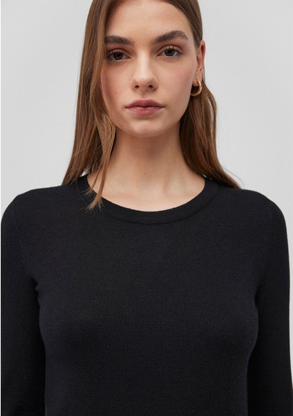 Bisiklet Yaka Siyah Kazak 1710510-900