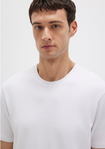 Organik Pamuk Beyaz Tişört 066483-620