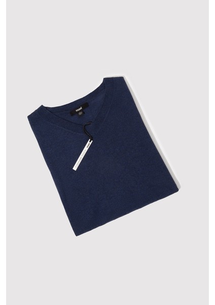 Kaşmir Karışımlı Lacivert Kazak 0710188-70497