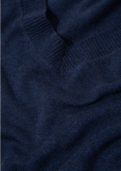 Kaşmir Karışımlı Lacivert Kazak 0710188-70497