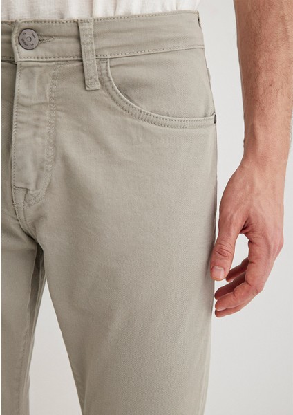 Jake Mavi Black Sisli Gri Gabardin Pantolon 0042286582