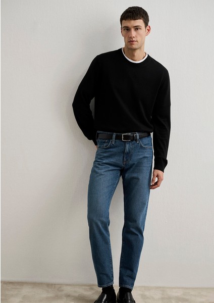 Kaşmir Karışımlı Siyah Kazak 0710186-900