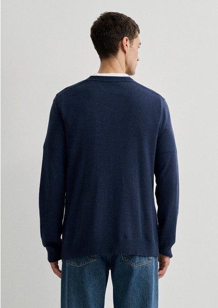 Kaşmir Karışımlı Lacivert Kazak 0710186-70497