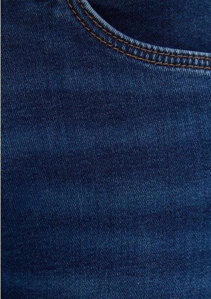 Mona Gold Klasik Vintage Koyu Mavi Jean Pantolon 1049787784