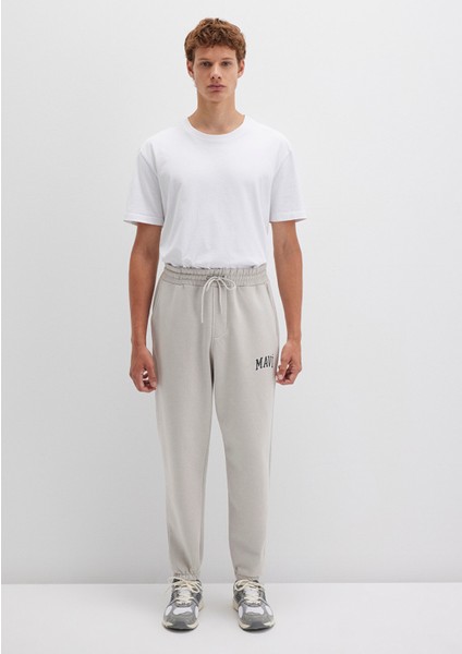 Mavi Logo Baskılı Gri Eşofman Altı 0010207-70074