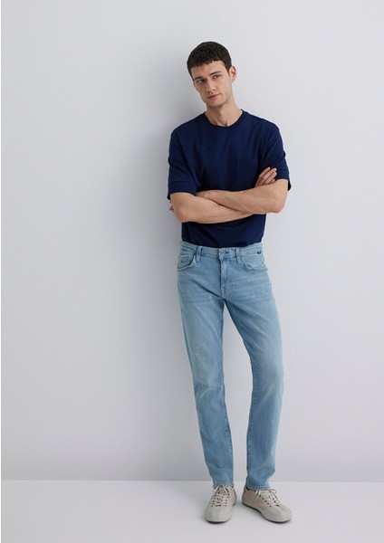 Jake Premium Blue Puslu Açık Mavi Jean Pantolon 0042287127