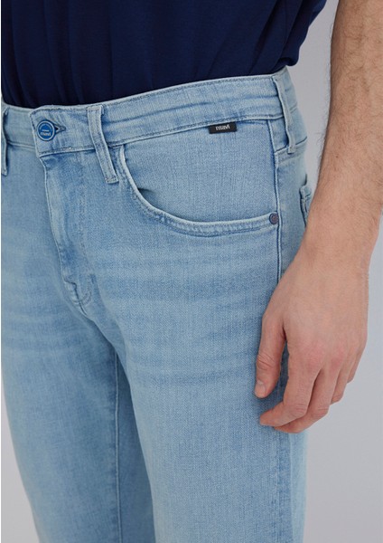 Jake Premium Blue Puslu Açık Mavi Jean Pantolon 0042287127