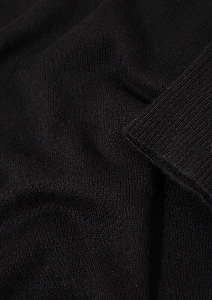 Kaşmir Karışımlı Siyah Kazak 0710186-900