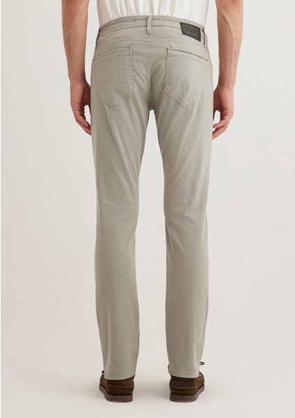 Jake Mavi Black Sisli Gri Gabardin Pantolon 0042286582