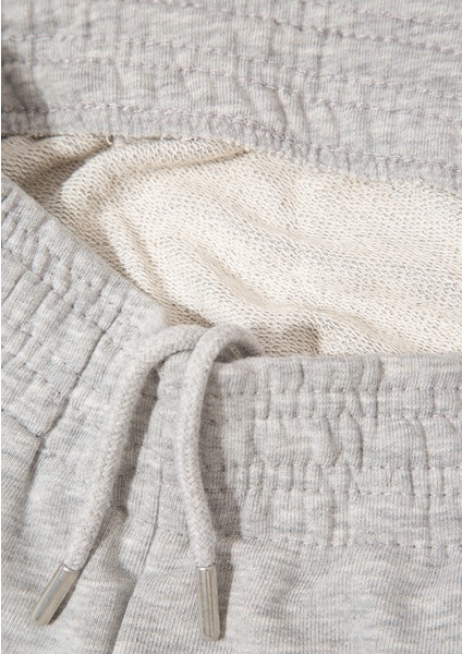 Mavi Logo Baskılı Gri Şort 1410155-82816