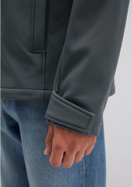 Su İtici Kapüşonlu Yeşil Scuba Ceket 0110264-71598