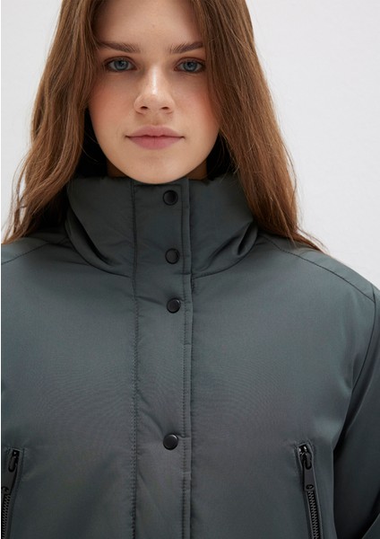 Yeşil Şişme Mont 1110269-71598