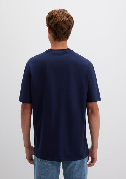 Mavi Logo Baskılı Lacivert Tişört 0611711-84371