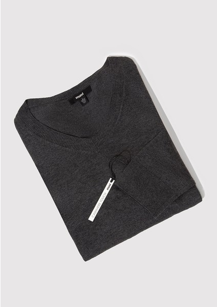 Kaşmir Karışımlı Antrasit Kazak 0710188-80023