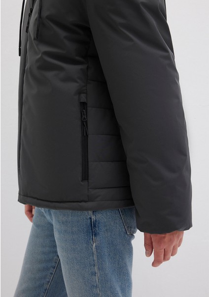 Kapüşonlu Antrasit Şişme MONT0110352-86803