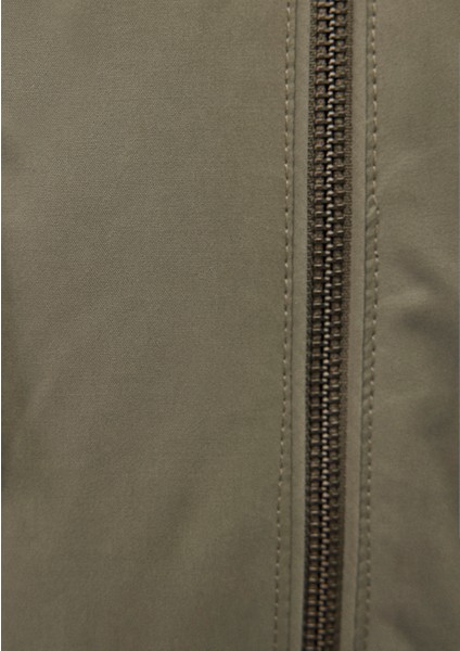 Dik Yaka Yeşil Bomber Ceket 0110465-85485