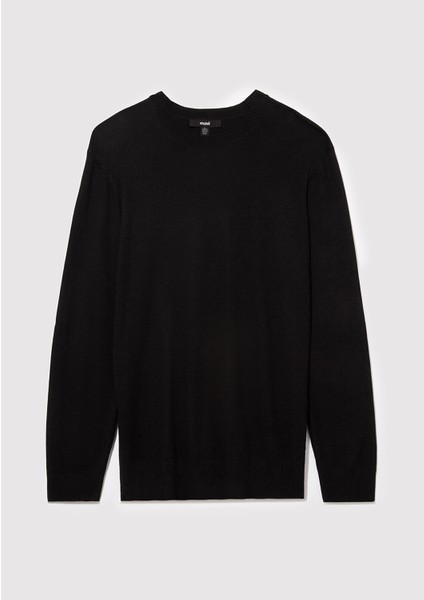 Kaşmir Karışımlı Siyah Kazak 0710186-900