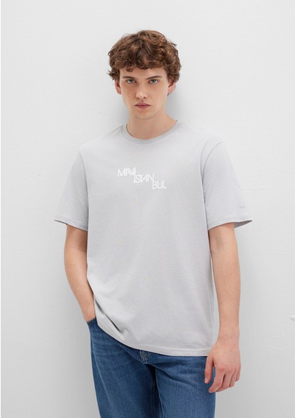 Mavi İstanbul Baskılı Gri Tişört 0612274-70075
