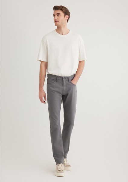 Jake Koyu Gri Comfort Gabardin Pantolon 0042286569
