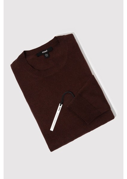 Kaşmir Karışımlı Kahverengi Kazak 0710186-88083