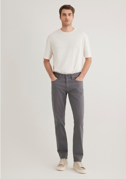 Jake Koyu Gri Comfort Gabardin Pantolon 0042286569