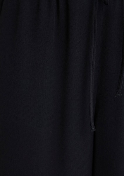 Geniş Paça Siyah Pantolon 1010682-900